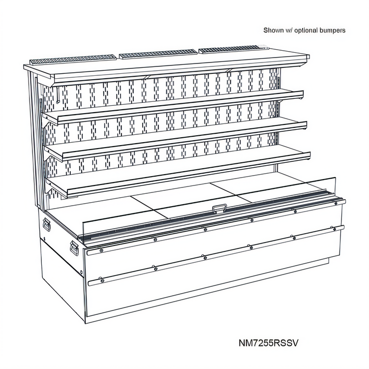 Product image #1 for Blend 71-3/4-Inch Refrigerated Self-Service Center Case