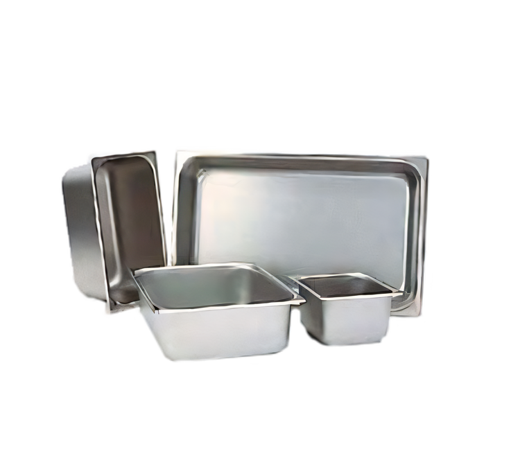 Product image #1 for NestWell 2/3 Size Solid Stainless Steel Steam Table Pan, 6-Inch Deep, Anti-Jamming, 24-Gauge