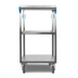 Thumbnail image #2 for Carlisle Stainless Steel 3-Shelf Utility Bus Cart, 500 lb Capacity, 18 x 27 in.