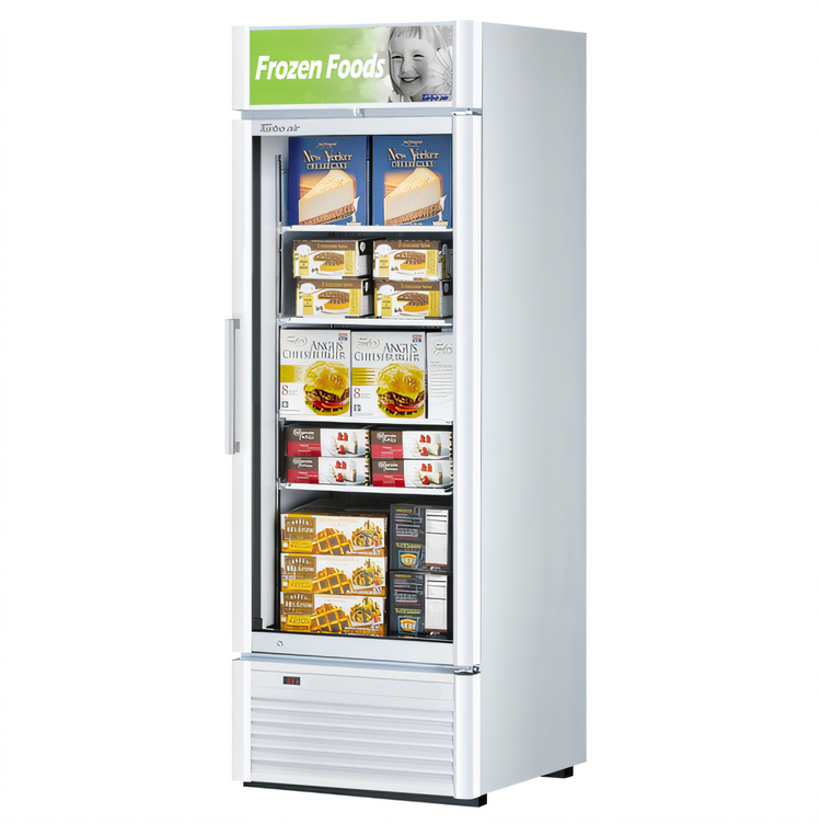 Product image #2 for Turbo Air Super Deluxe One-Section Glass Door Merchandiser Freezer, 17.99 Cu. Ft., Bottom-Mounted, Triple-Pane Heated Glass Door