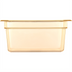 Thumbnail image #2 for StorPlus High Heat Half-Size Amber Plastic Food Pan, 6 Inch Deep, 8.7 Qt