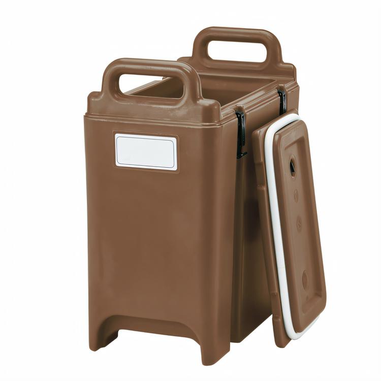 Product image #1 for Cambro Camtainer 3-3/8 Gallon Insulated Soup Carrier, No Spigot, Dark Brown