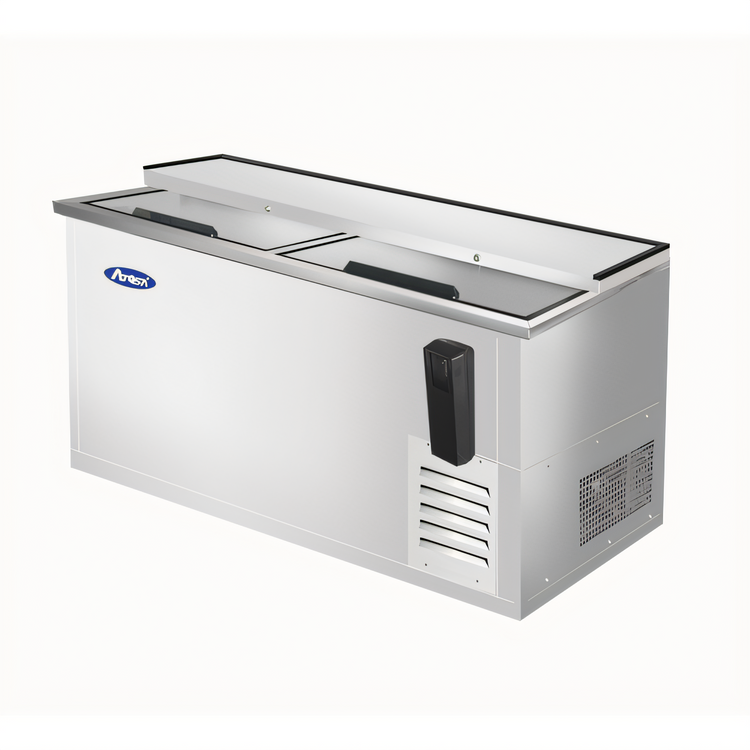 Product image #2 for Atosa 64-3/4-Inch Horizontal Bottle Cooler, 16.4 Cu. Ft., Self-Contained Side-Mount Refrigeration