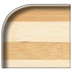 Thumbnail image #2 for Glasteel™ Rectangular Cafeteria Tray, 16-3/8 x 12 Inches, Low-Edge, Butcher Block Woodgrain, Fiberglass