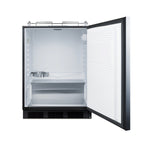 Thumbnail image #2 for Summit Commercial SBC58BLBIADANK ADA Counter-Height Draft Beer Dispenser, 5.5 Cu. Ft., 2 x 1/6 Keg, Front-Breathing, Stainless Steel Door