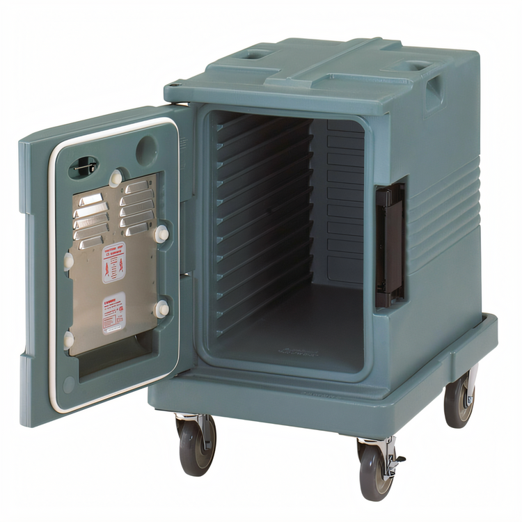 Product image #2 for Cambro Ultra Pan Carrier H-Series Heated Front-Loading Insulated Food Carrier, 1-Compartment, 110V, Slate Blue