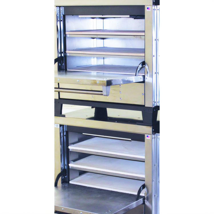 Product image #2 for Peerless Double-Stack Electric Pizza Deck Oven with 24 x 19-Inch Ceramic Stone Decks, 220V