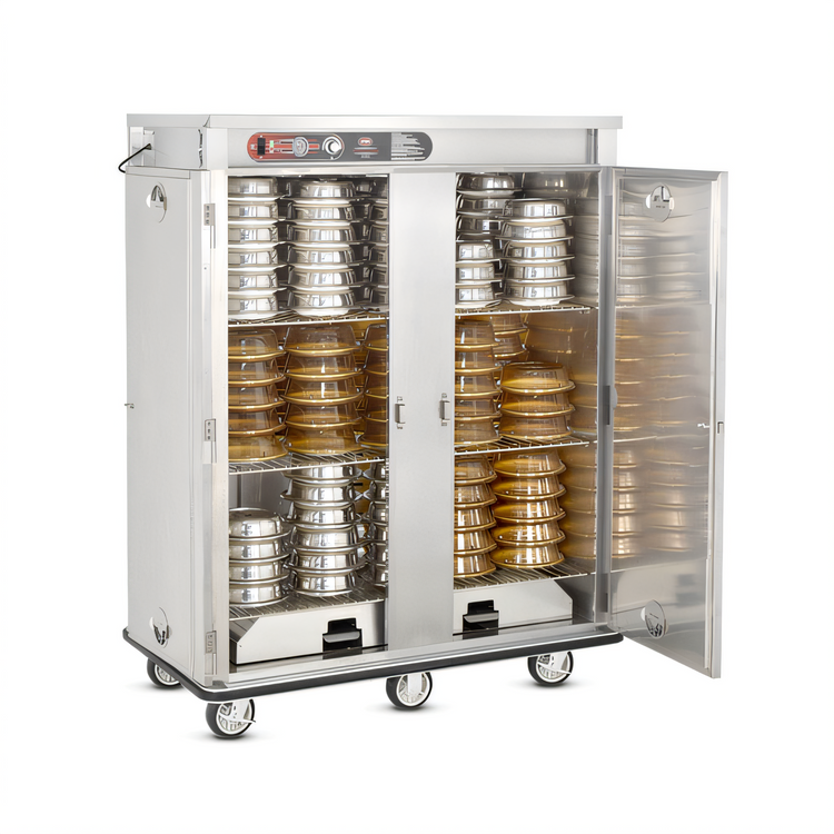 Product image #2 for FWE E-Series E-1200-XL Heated Banquet Transport and Serve Cabinet, 120-144 Covered Plates