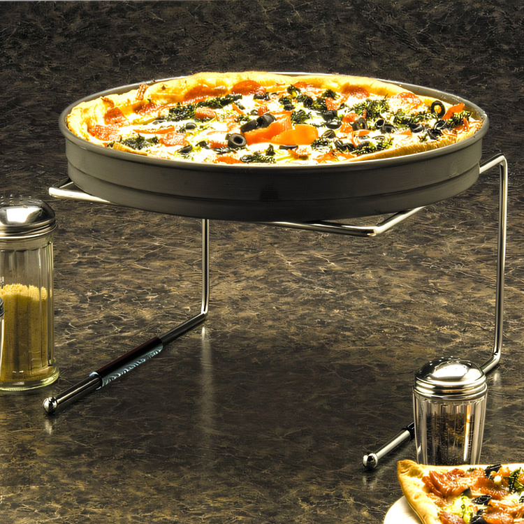 Product image #2 for American Metalcraft 12-Inch Square Chrome-Plated Steel Universal Pizza Stand