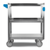Thumbnail image #2 for Carlisle 3-Shelf Stainless Steel Utility Cart, 27 x 18 x 32-1/2 Inches, 300 lb Capacity