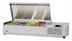 Thumbnail image #2 for Turbo Air E-Line 47-1/4 Inch Countertop Refrigerated Salad Table, Side-Mounted Self-Contained, 8-Pan Capacity