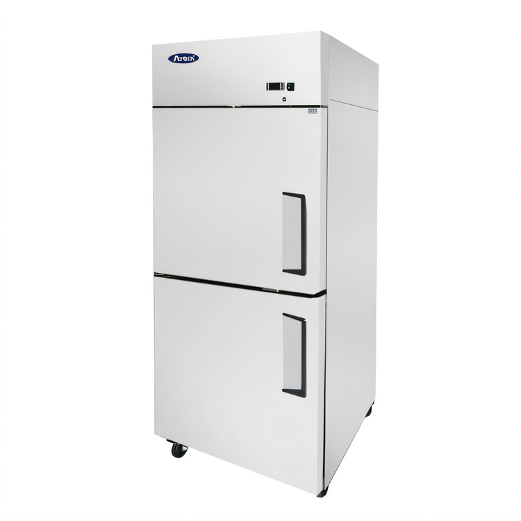 Product image #2 for Atosa One-Section Top-Mount Reach-In Freezer with Two Locking Half Doors, 21.4 Cu. Ft., Stainless Steel