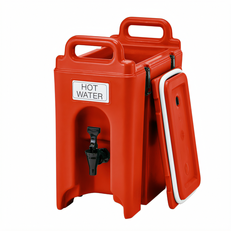 Product image #2 for Cambro Camtainer 2-1/2 Gallon Insulated Beverage Carrier, Hot Red