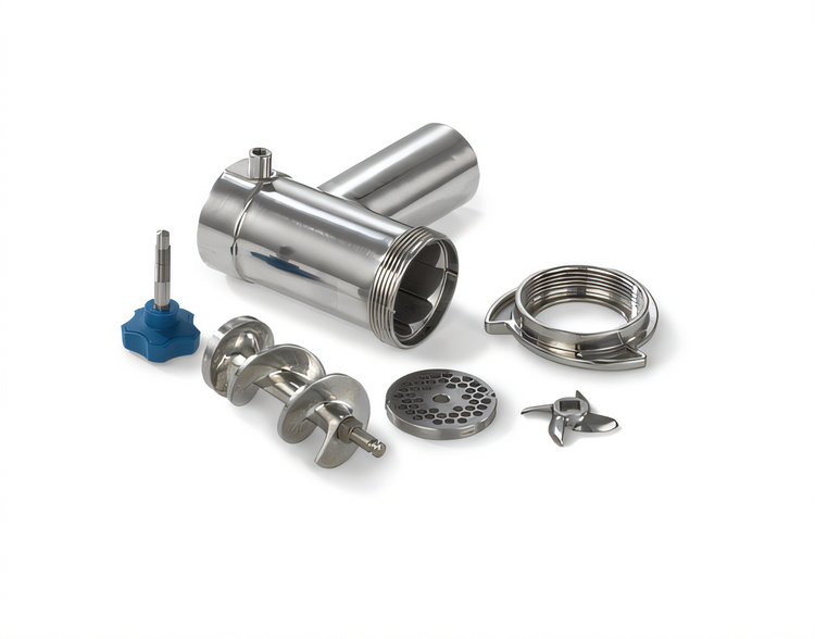 Product image #2 for Edlund EDVG-12SS Electric Bench-Type Meat Grinder with Stainless Steel Propeller and Feed Chute