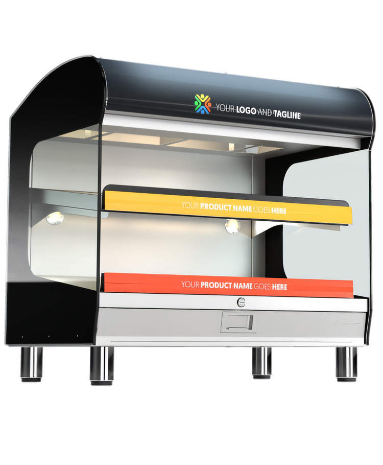 Product image #2 for Alto-Shaam Halo Heat 36 Inch Wide Countertop Self-Service Heated Shelf Merchandiser, 2 Shelves