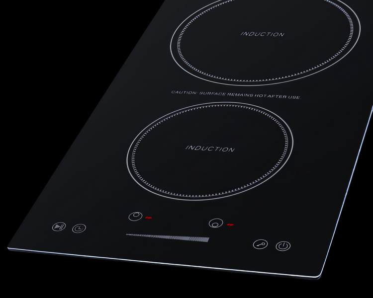 Product image #2 for Summit Commercial 13-Inch Wide 2-Burner Built-In Induction Cooktop, 115V