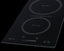Thumbnail image #2 for Summit Commercial 13-Inch Wide 2-Burner Built-In Induction Cooktop, 115V