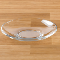 Anchor Hocking Ocean 5-3/8-Inch Clear Glass Round Stackable Tea Saucer