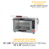 Thumbnail image #2 for Metro HotBlox Xpress S4 Touchscreen Countertop Hot Food Holding Cabinet with Clear Flip Door