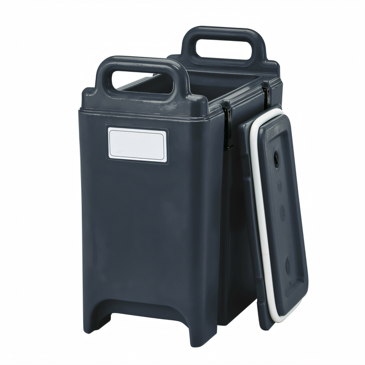 Product image #2 for Cambro Camtainer 3-3/8 Gallon Insulated Soup Carrier, No Spigot, Black
