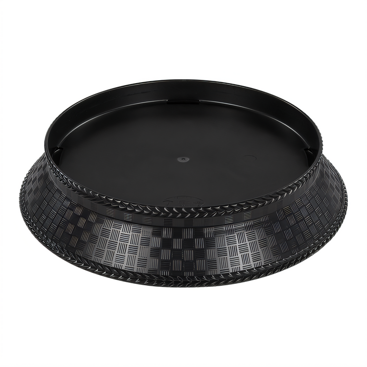 Product image #2 for WeaveWear Round Fast Food Platter, 10-3/8-Inch Top Diameter, Black Polypropylene