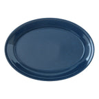 Thumbnail image #2 for CFS Brands Dallas Ware® 4356035 12" x 8-1/2" Oval Melamine Platter, Café Blue Case of 24