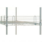 Thumbnail image #2 for Klinger's Trading SLEDGE48-CHROME Wire Shelf Ledge, 48"W x 5-1/2"H, Chrome Finish