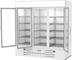 Thumbnail image #2 for Beverage-Air MarketMax™ Dual Temp Three-Section Reach-In Wine Merchandiser Refrigerator, Bottom-Mounted Self-Contained, White, 75-1/8 Inch