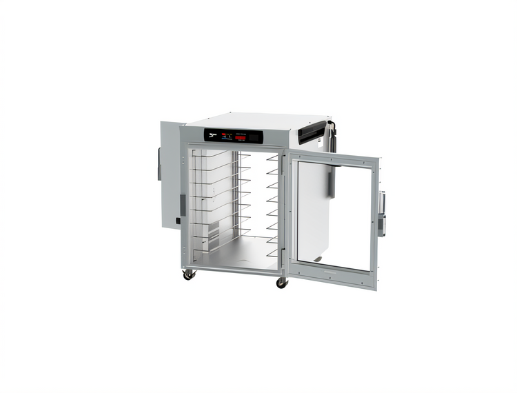 Product image #2 for Metro HotBlox™ Wide 8-Pan Pass-Thru Undercounter Insulated Holding Cabinet, Digital Touchscreen, Clear Front / Solid Rear, 120V