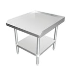 Thumbnail image #2 for Atosa USA, Inc. Mixrite SE3024ECR2 Stainless Steel Equipment Stand with Adjustable Undershelf and Rear/Side Upturn, 24-1/4"W x 30"D