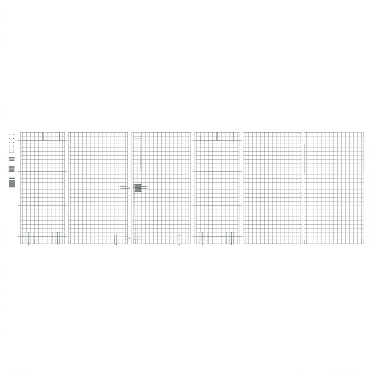 Product image #2 for 60"W x 24"D Chrome Security Enclosure Kit with Side-Hinged Doors