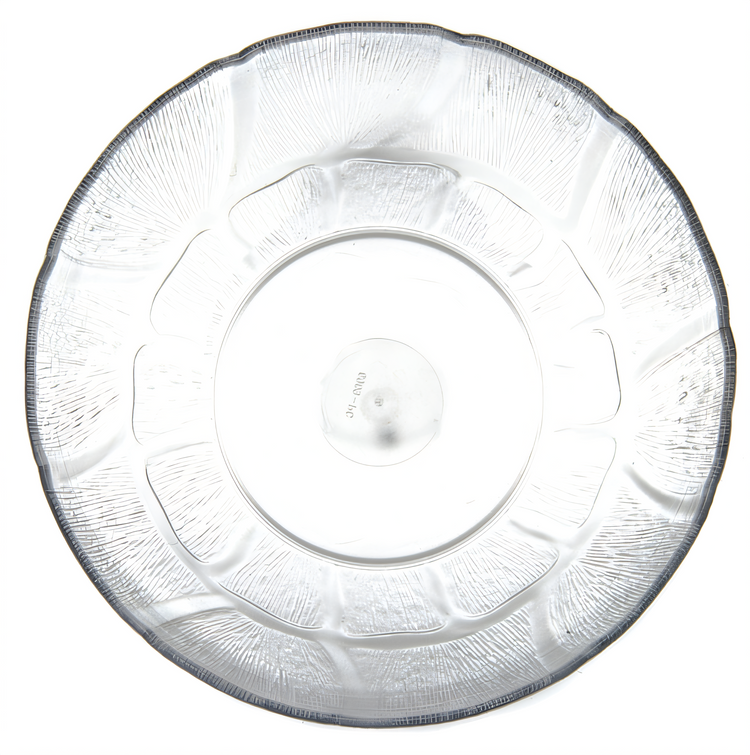Product image #2 for Petal Mist 2.4 Qt Clear Polycarbonate Round Bowl with Floral-Shaped Edge