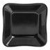 Thumbnail image #2 for DeliWare 5.5-Inch Square Scalloped Melamine Platter Inset Dish, 8.5 oz, Black