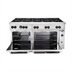 Thumbnail image #2 for Vulcan Endurance 60-Inch Gas Restaurant Range with 6 Open Burners, 24-Inch Thermostatic Griddle, Standard Oven, and Convection Oven