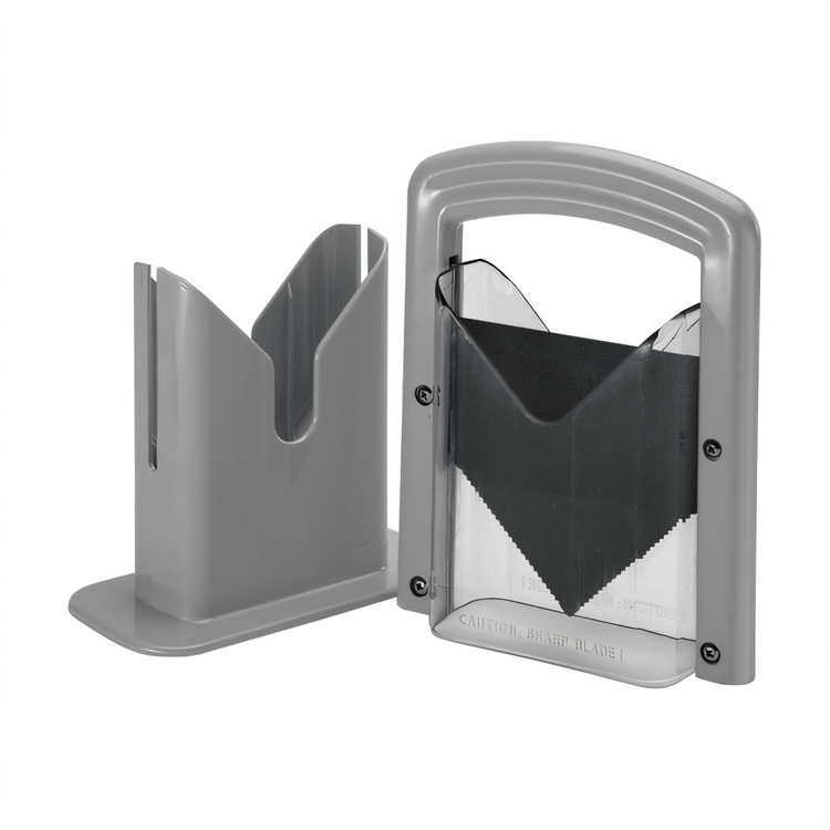 Product image #2 for Winco Manual Bagel Slicer with Non-Stick Serrated Blade and Clear Guard
