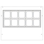 Thumbnail image #2 for Beverage Air SPED36HC-10-2 36-Inch 1-Section Sandwich Prep Table Refrigerator with 10-Pan Top and 2 Drawers