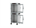 Thumbnail image #2 for Metro HotBlox Wide 16-Pan Stacked Dual-Cavity Mobile Heated Holding Cabinet, Analog Control, Clear Door