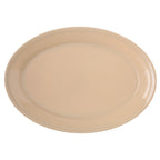 Thumbnail image #2 for CFS Brands Dallas Ware® 4356025 Oval Melamine Platter, Tan, 12 x 8-1/2 Inches, Reinforced Rim and Foot Case of 24