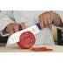 Thumbnail image #2 for Mercer Culinary Millennia Colors 7-Inch Blue Santoku Knife with Granton Edge