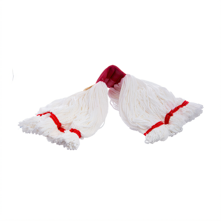 Product image #2 for Carlisle Medium Looped-End Microfiber Wet Mop Head, White, 5-Inch Wide Band