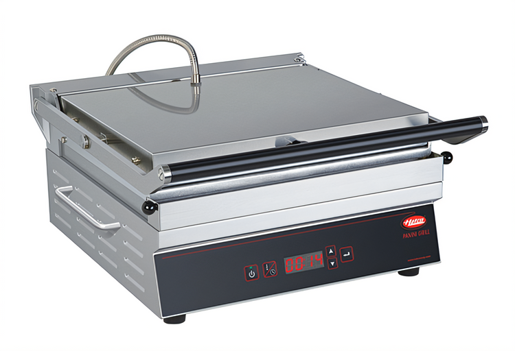 Product image #2 for Hatco Single Flat-Plate Countertop Panini Grill with Digital Controls, 500°F Max