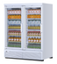 Thumbnail image #2 for Turbo Air Super Deluxe 62 Cu. Ft. 2-Section Glass Door Merchandiser Refrigerator, Bottom-Mount, Self-Contained, R-290