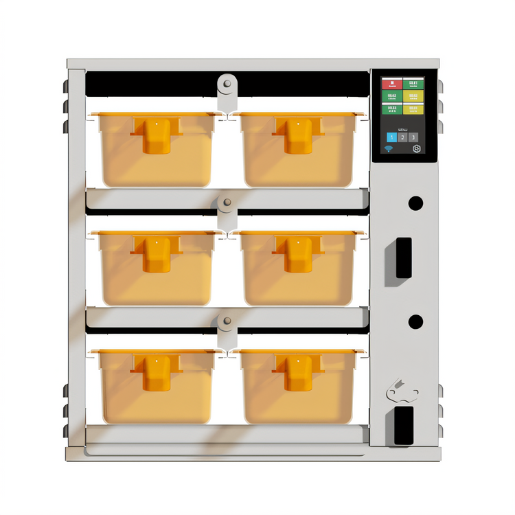 Product image #2 for Duke ReadyFlex RFHU-32-4 3 High, 2 Wide Hot Holding Cabinet for 4-Inch Deep Pans