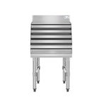 Thumbnail image #2 for Koolmore KM-LD-2318 Liquor Display Rack, 20 standard 750 mL bottles, freestanding, 18"W x 23"D x 33.5"H, 5 stepped shelves, integrated 3" backsplash