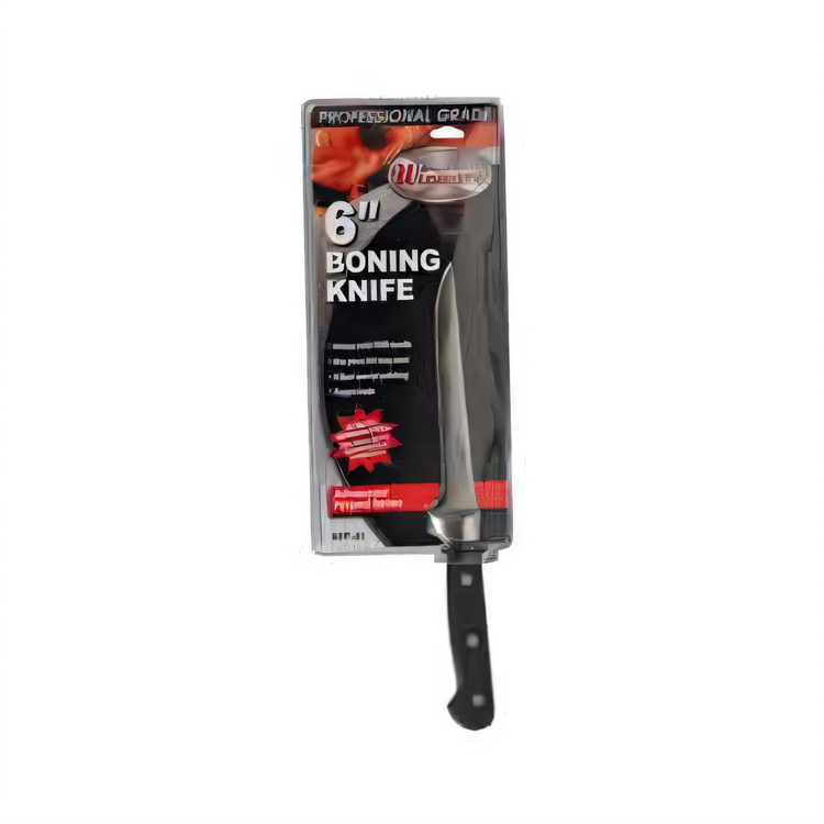 Product image #2 for Acero Forged German Steel 6-Inch Stiff Boning Knife with Black POM Handle