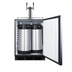 Thumbnail image #2 for Summit Commercial ADA-Compliant 24-Inch Cold Brew Coffee Dispenser with Dual-Tap Draft Tower, 5.5 Cu. Ft., Built-In/Freestanding