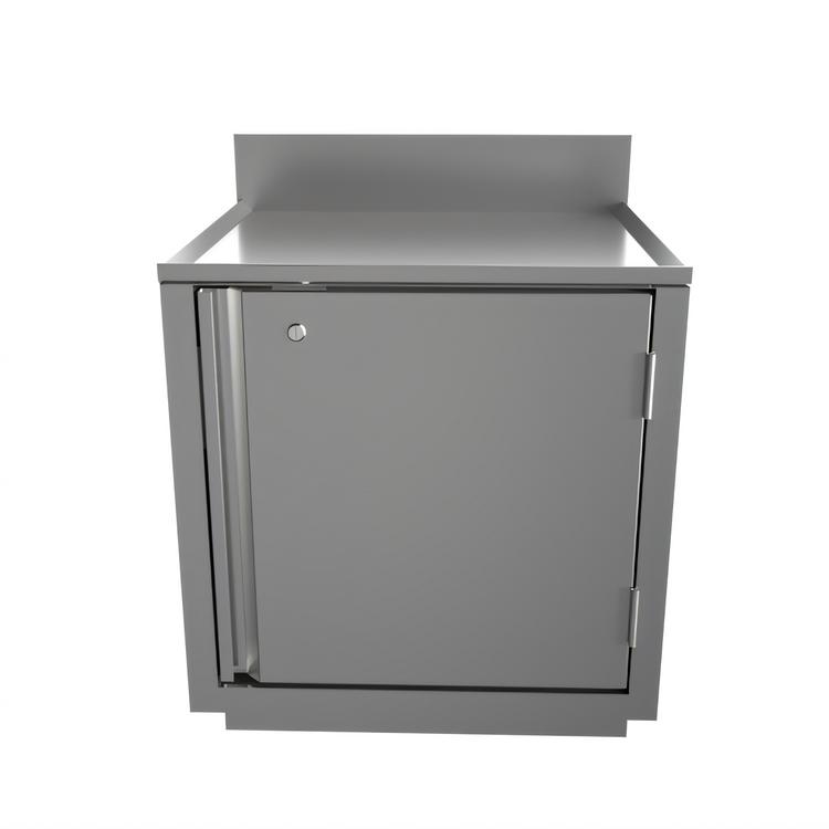 Product image #2 for BK Resources Call Series Flat Top Stainless Steel Underbar Cabinet, 24 x 21 Inches, Pedestal Base