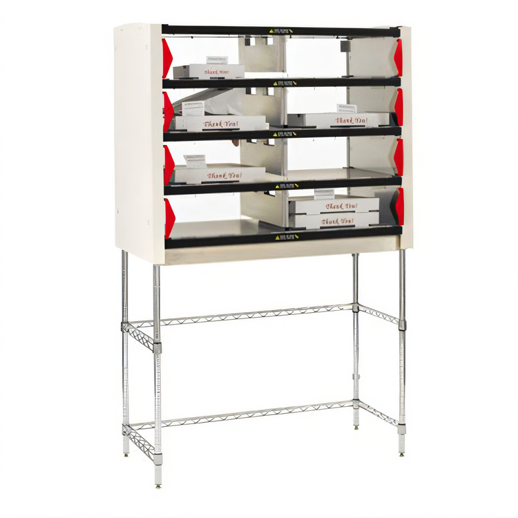 Product image #2 for Metro2Go Chrome-Plated Freestanding Leg Kit with 3-Sided Frame for Hot Stations
