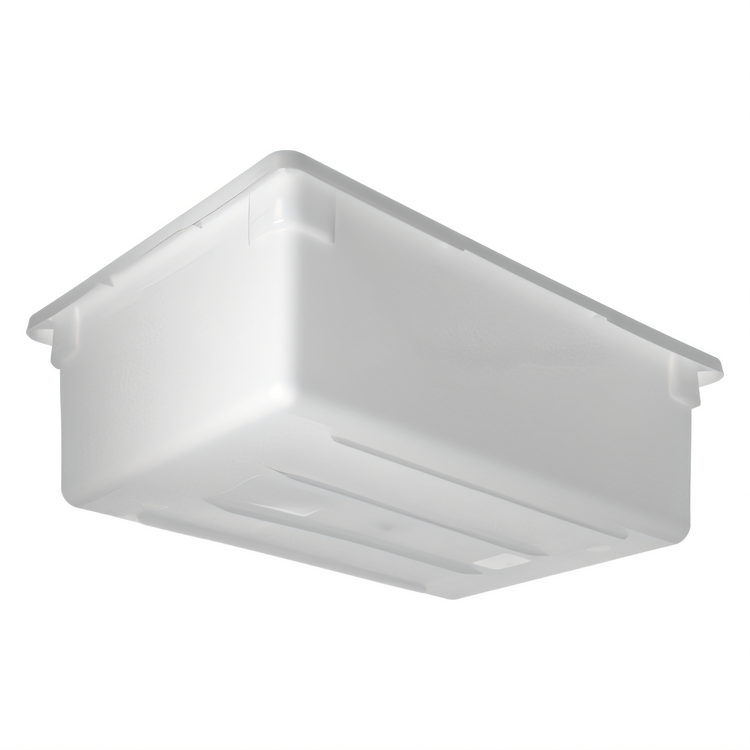 Product image #2 for Carlisle StorPlus 12.5 Gallon White Polyethylene Food Storage Box, 18 x 26 x 9 Inch