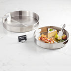 Thumbnail image #1 for American Metalcraft STS14 Round Stainless Steel Serving Tray, 14-5/8 Inch Diameter Case of 6